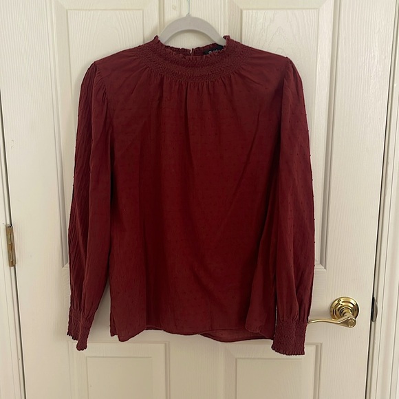 Madewell mock turtleneck top ✨ 100% cotton - Picture 1 of 7